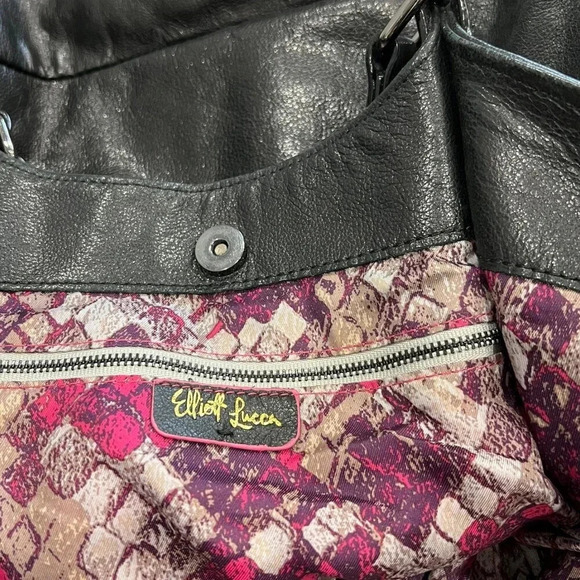 Elliott Lucca Black Leather Studded Large Tote - Picture 5 of 6